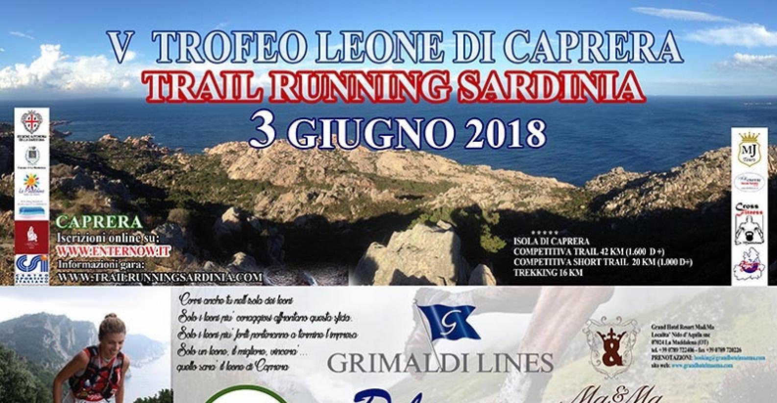V Trofeo Leone di Caprera Trail Running Sardinia (locandina)
