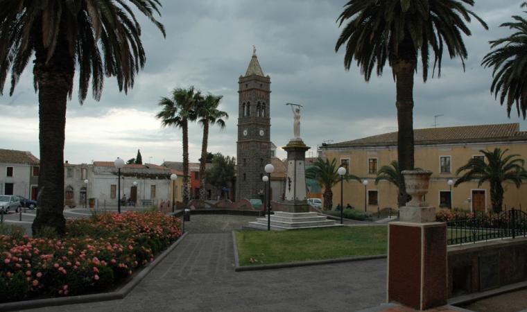 Piazza Martiri e Chiesa di san Sebastiano - Milis