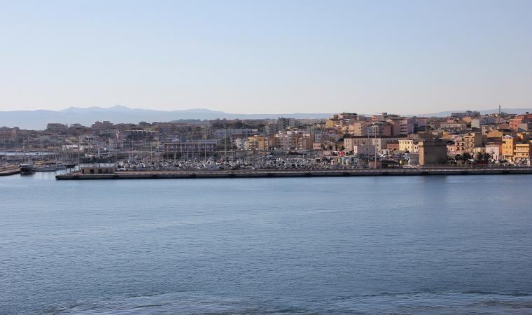 Veduta di Porto Torres, il porto 