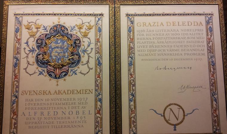 Premio Nobel per Grazia Deledda - Nuoro