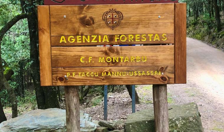 Cartello Forestas - Taccu di Ussassai - Montarbu