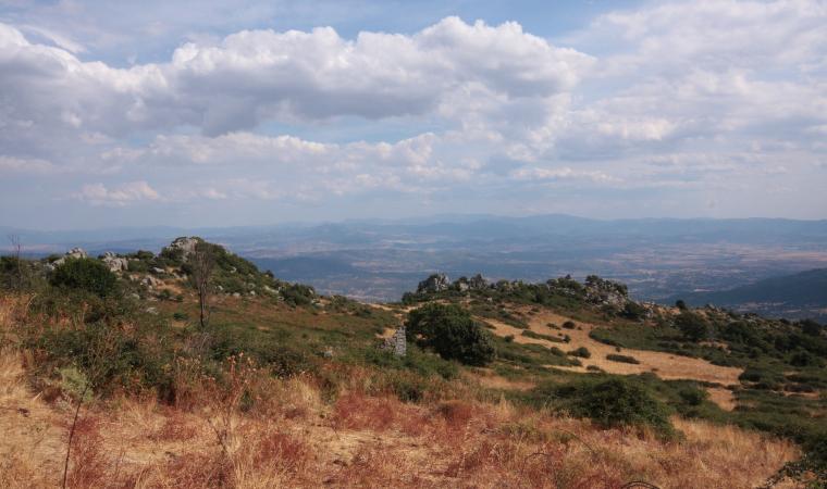 Monte Rasu, veduta valle del Tirso - Bono